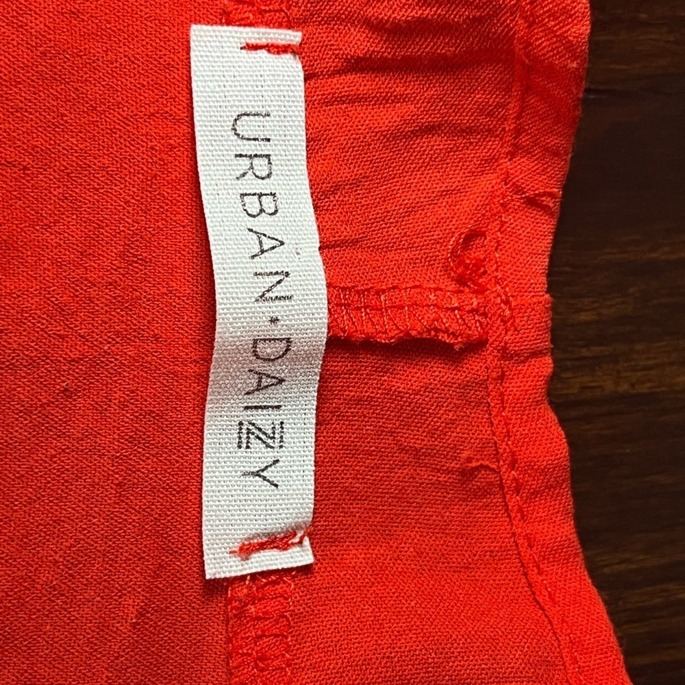 Elegant Orange Women's Blouse - Picture 2 of 7